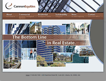 Tablet Screenshot of cannonequities.com